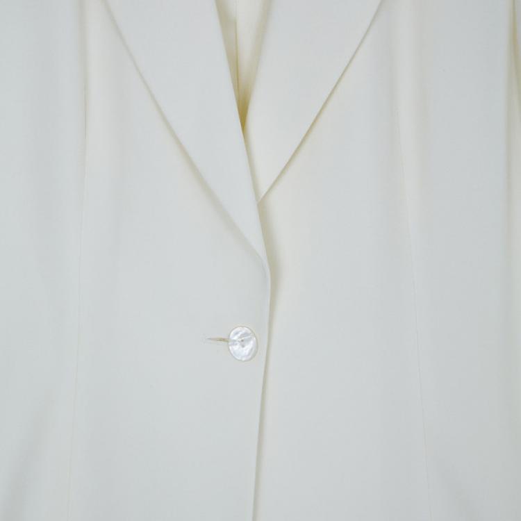 Pre Owned Gianfranco Ferre Studio Off-White Suit M