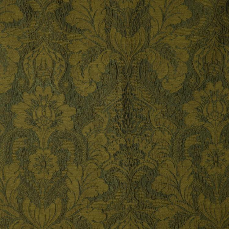 Pre Owned Gianfranco Ferre Green Brocade Skirt XL