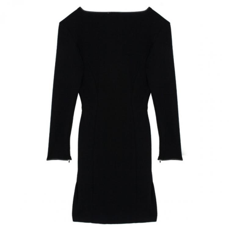 Pre Owned Gianfranco Ferre Black Wool Dress 
