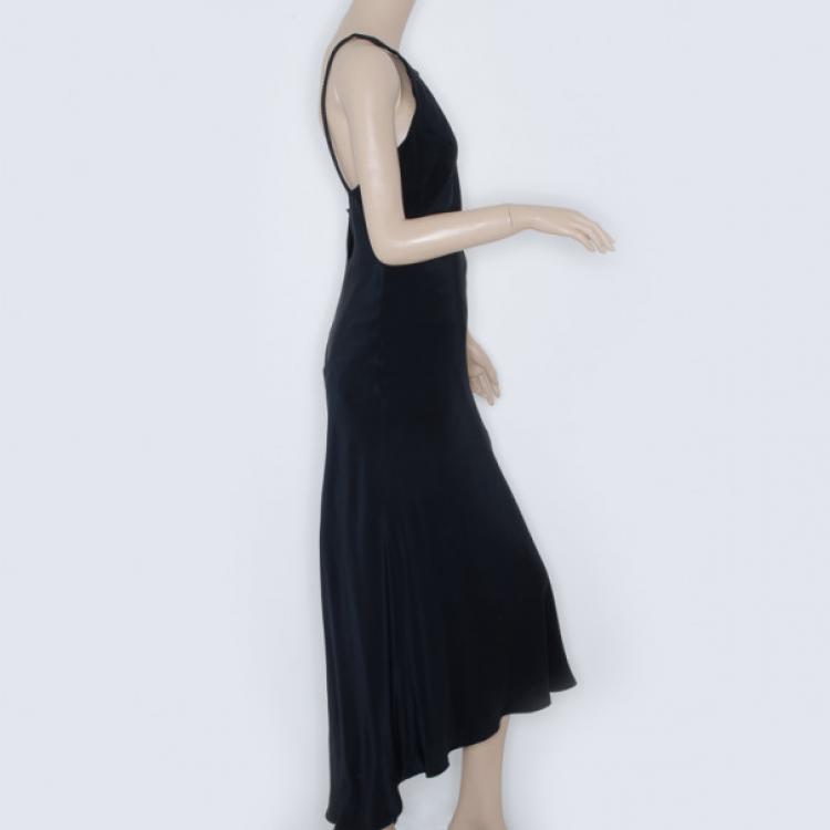 Pre Owned Gianfranco Ferre Long Black Dress 