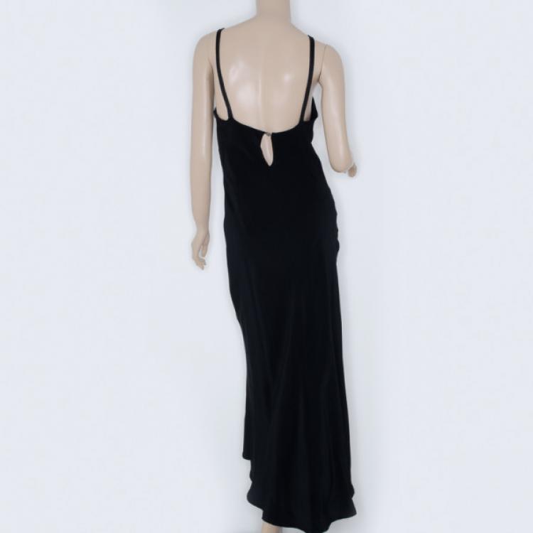 Pre Owned Gianfranco Ferre Long Black Dress 