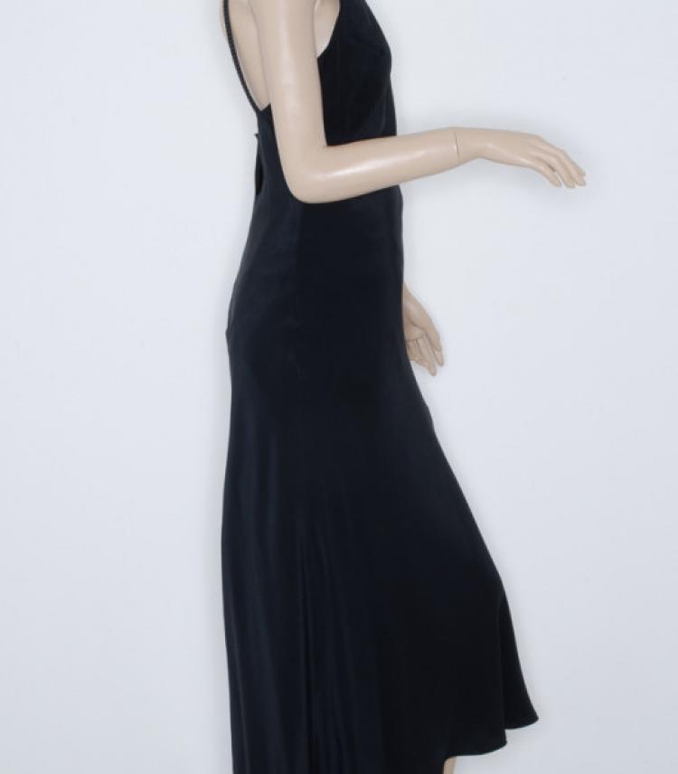 Pre Owned Gianfranco Ferre Long Black Dress 