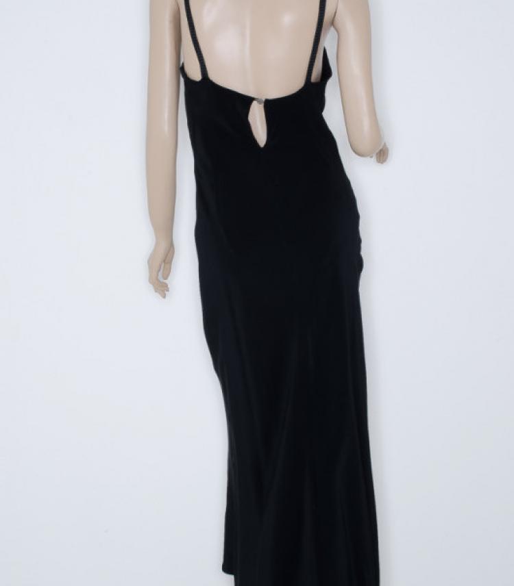 Pre Owned Gianfranco Ferre Long Black Dress 
