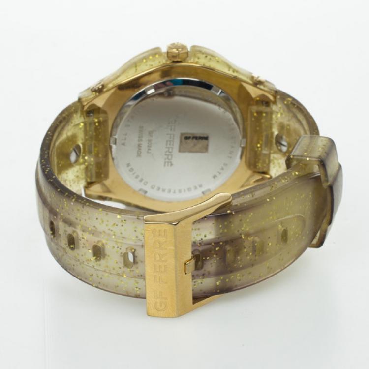Pre Owned Gianfranco Ferre Stainless Steel Ferre Womens Watch 47 MM
