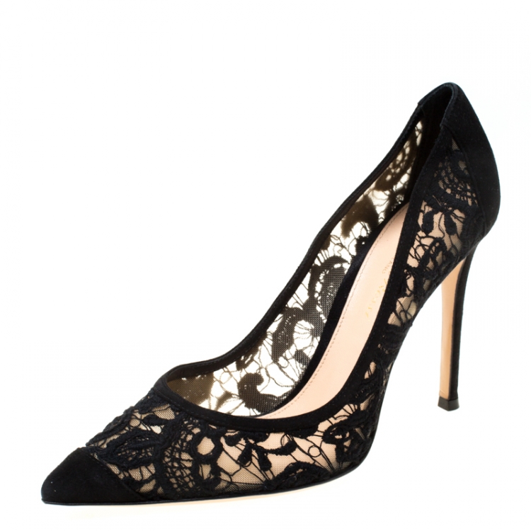 gianvito rossi lace heels