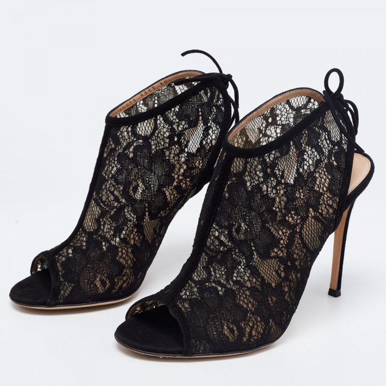 Gianvito rossi lace store booties