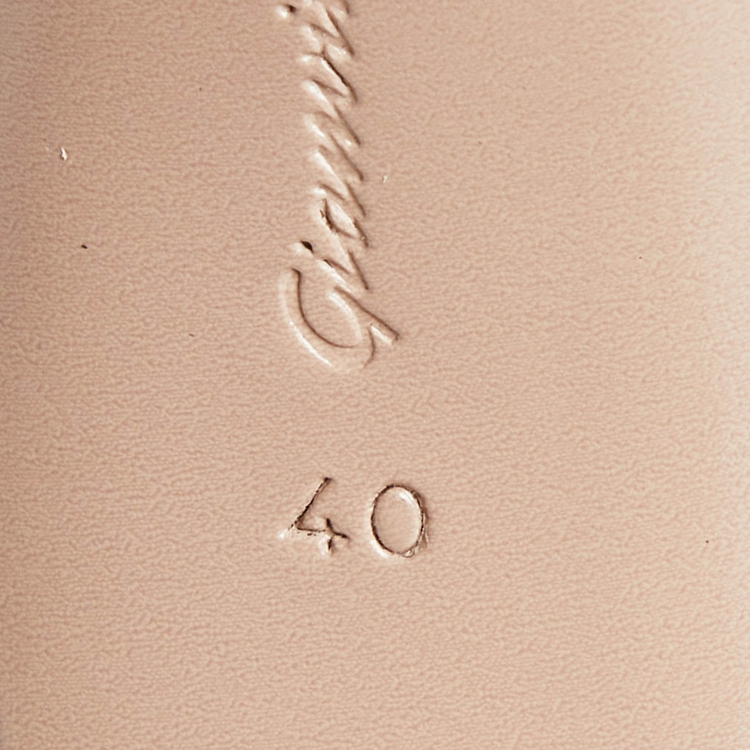 Pre Owned Gianvito Rossi Transparent/Black Leather and PVC Nikita Over The Knee Length Boots Size 40