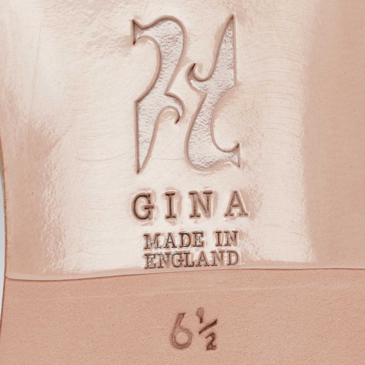 Pre Owned Gina Silver Crystal Embellished Leather Orion Flat Slides Size 39.5