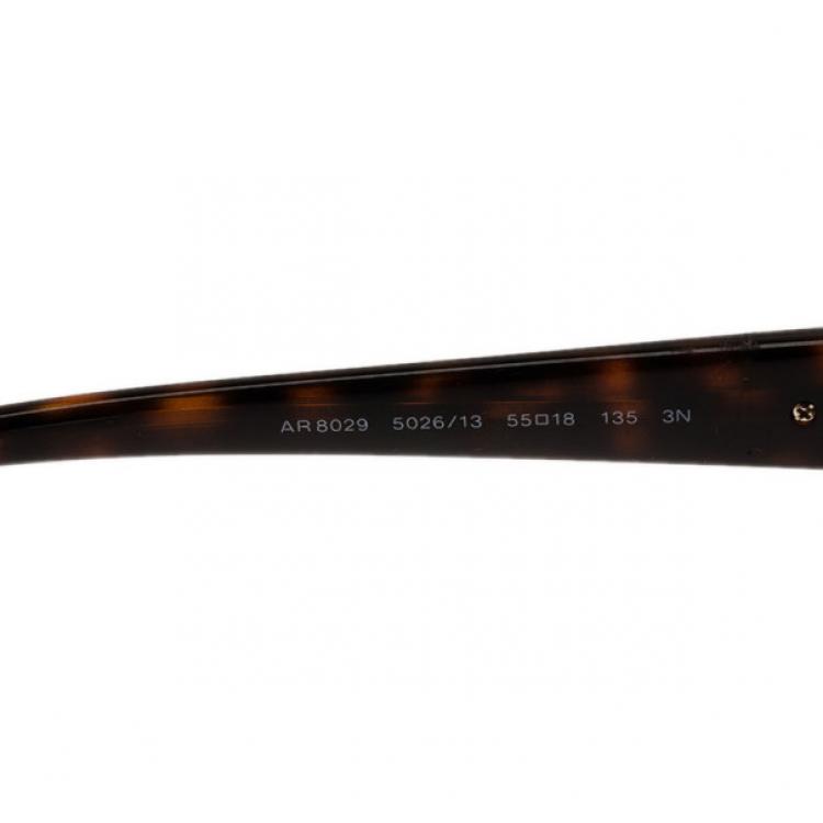 Pre Owned Giorgio Armani Tortoise Frame Cat Eye Sunglasses