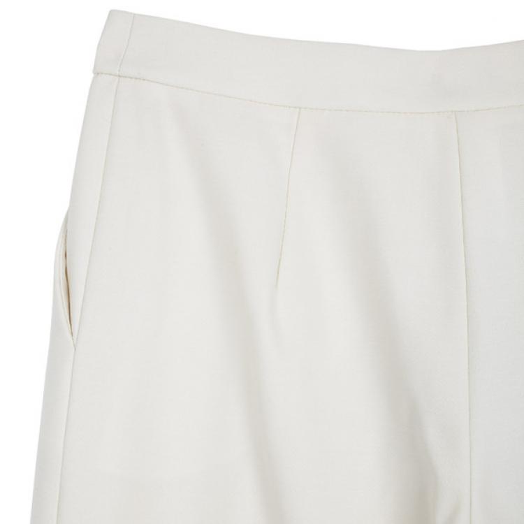 Pre Owned Giorgio Armani Wide Wool Pants L