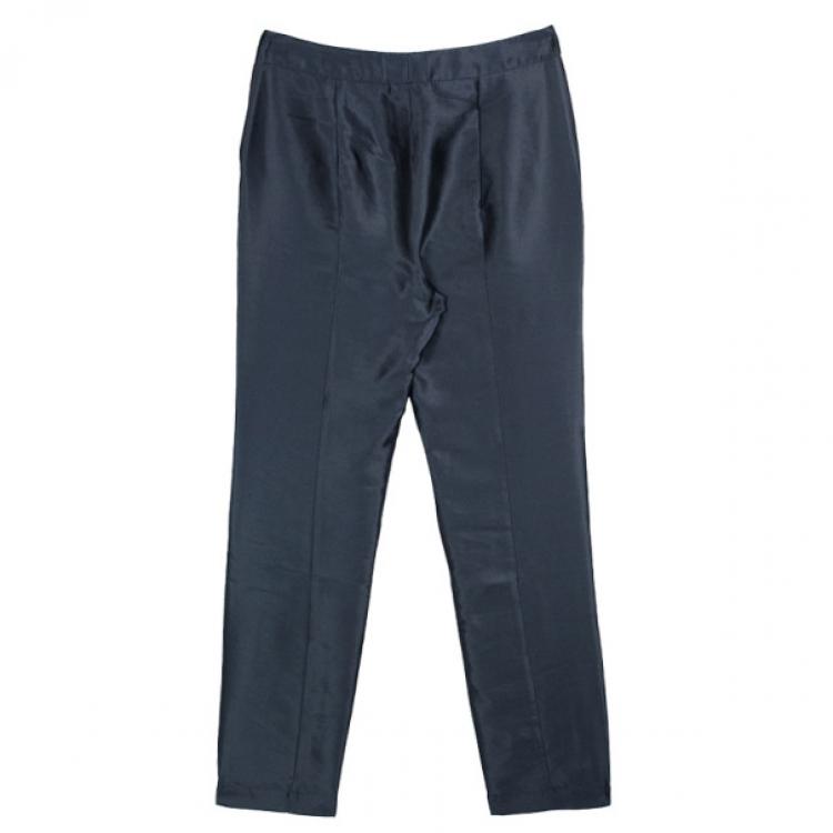 Pre Owned Giorgio Armani Blue SS 2013 Pants S