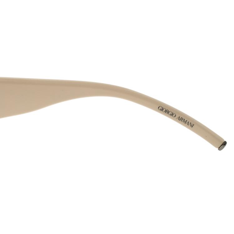 Pre Owned Giorgio Armani Brown GA369/S Shield Sunglasses 