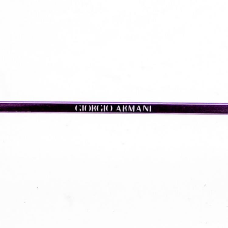 Pre Owned Giorgio Armani Purple Shield Woman Aviators