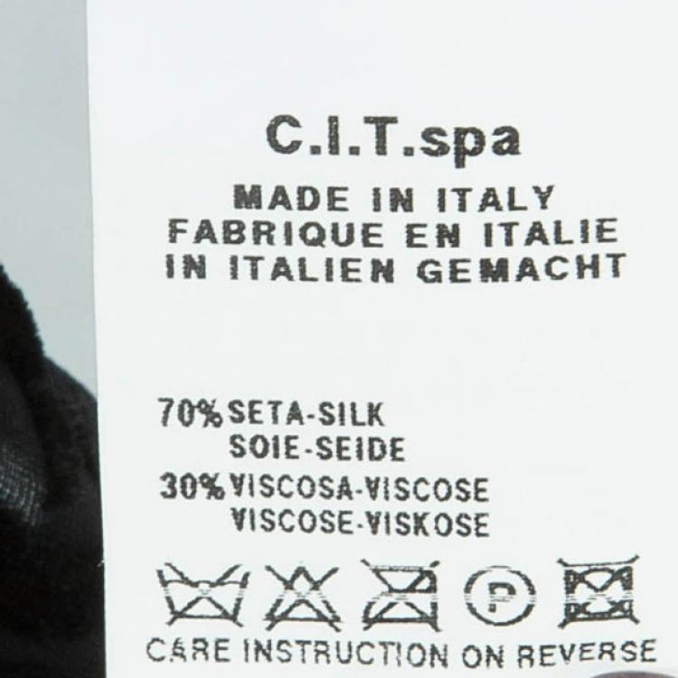 Pre Owned Giorgio Armani Devore Long Sleeve Top L