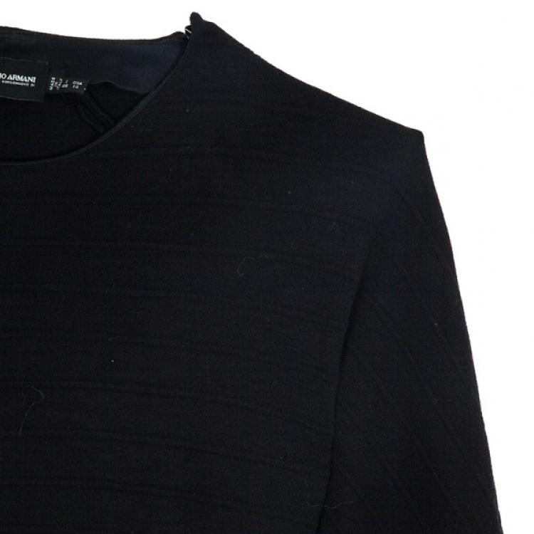 Pre Owned Giorgio Armani Long Sleeve Knit Top Size L