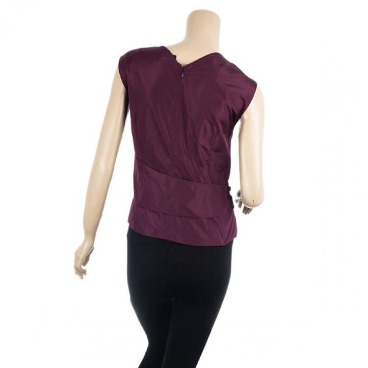 مملوكة مسبقًا Giorgio Armani Pure Silk Layered Top L