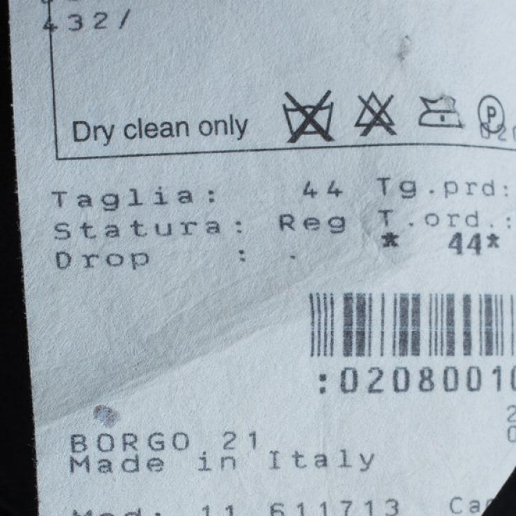 Pre Owned Giorgio Armani Black Embellished Vest Top M