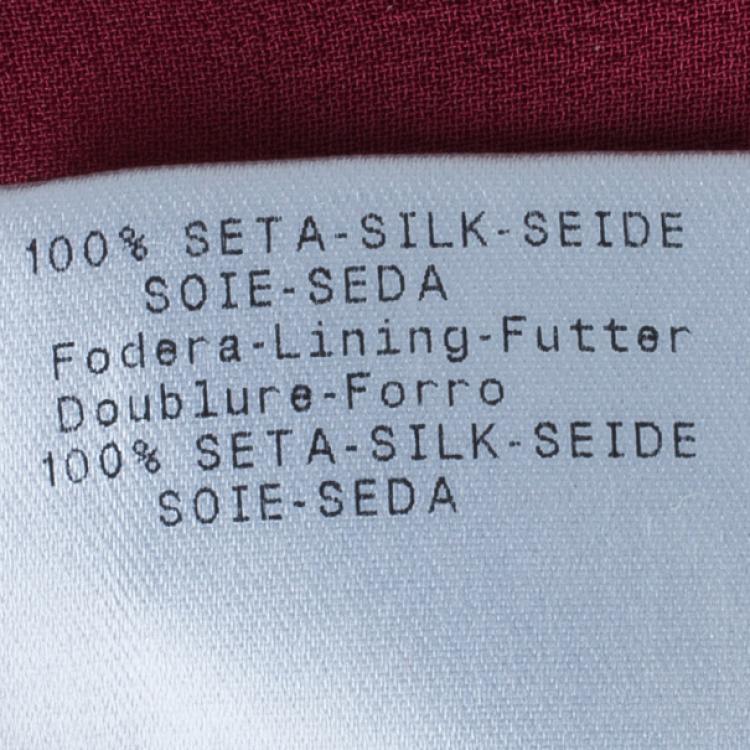 Pre Owned Giorgio Armani Pleated Sleeveless Dress M