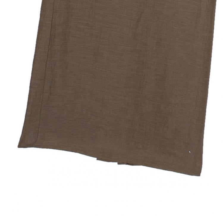 Pre Owned Giorgio Armani Linen and Silk Blend Trousers M