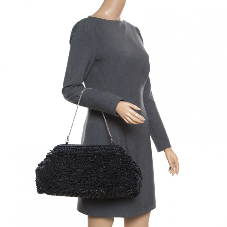 Giorgio armani black online clutch