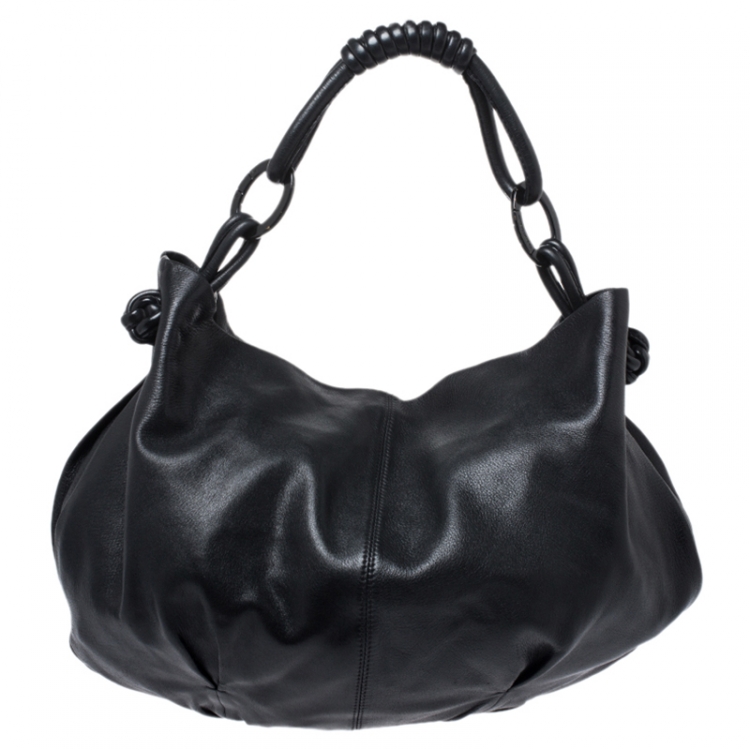 Giorgio Armani Black Leather Hobo Giorgio Armani | The Luxury Closet