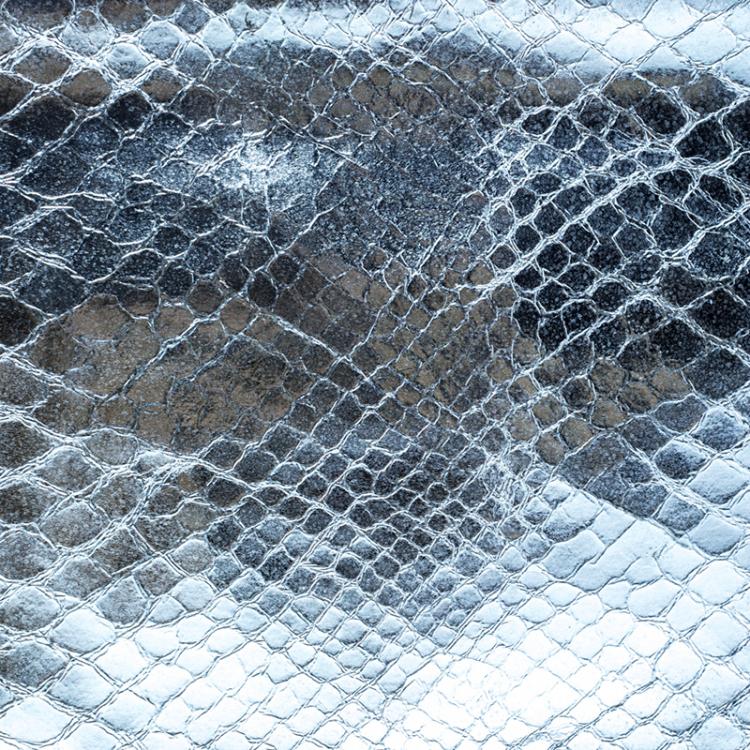 Pre Owned Giuseppe Zanotti Metallic Blue Snakeskin Embossed Leather Margery Clutch