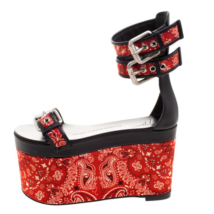 Printed 2024 platform sandals