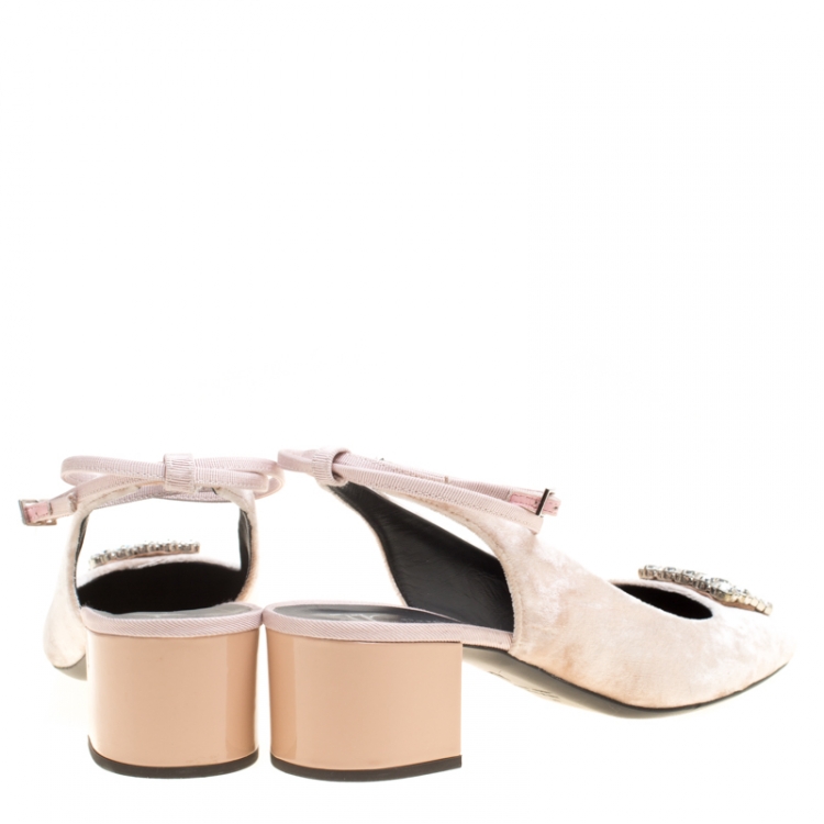 Pre Owned Giuseppe Zanotti Beige Velvet Ankle Wrap Sandals Size 38