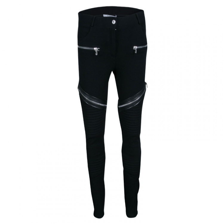 black jeggings with zippers