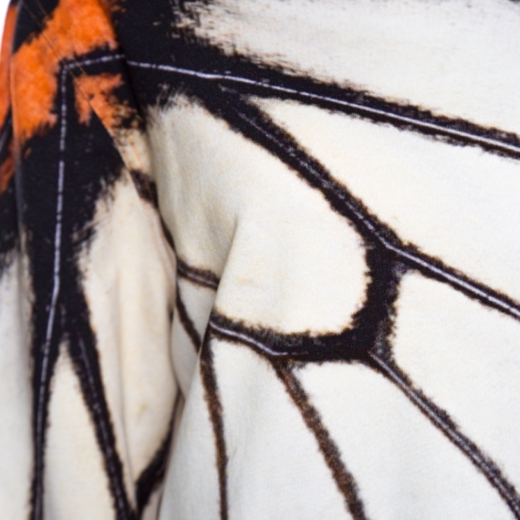 Pre Owned Givenchy Multicolor Butterfly Wing Print Cotton Terry Sweatshirt M