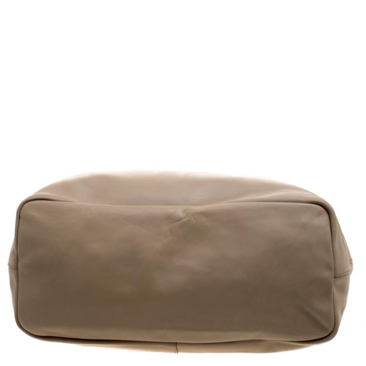 Pre Owned Givenchy Beige Leather Large Antigona Shopping Tote