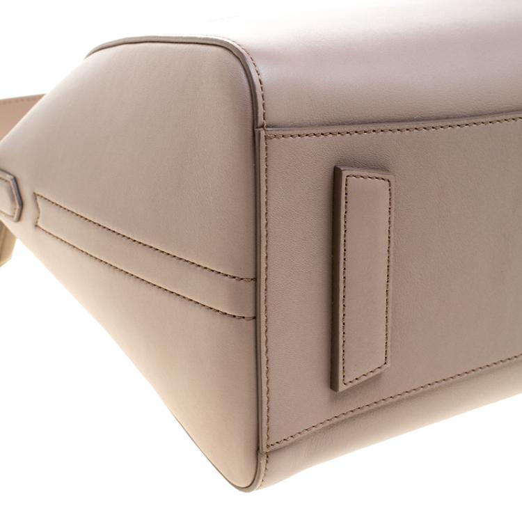 Pre Owned Givenchy Grey Leather Small Antigona Satchel