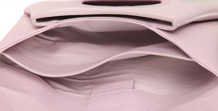 Pre Owned Givenchy Purple Grained Goatskin Leather Antigona Envelope Clutch