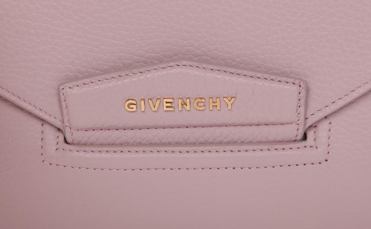 Pre Owned Givenchy Purple Grained Goatskin Leather Antigona Envelope Clutch