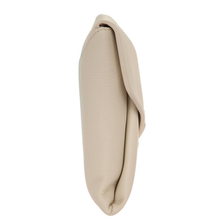 Pre Owned Givenchy Beige Grained Goatskin Leather Antigona Envelope Clutch