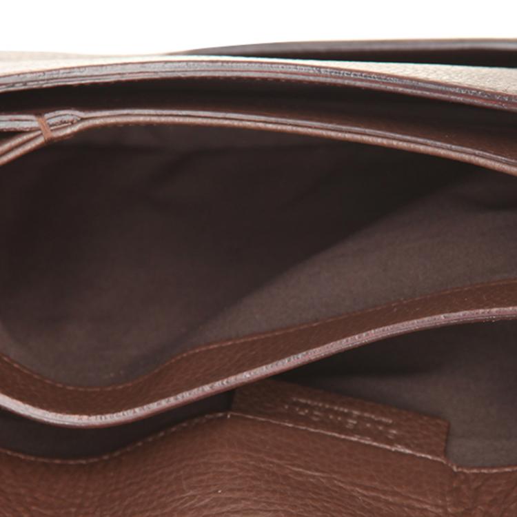 Pre Owned Givenchy Dark Brown Leather Antigona Envelope Clutch