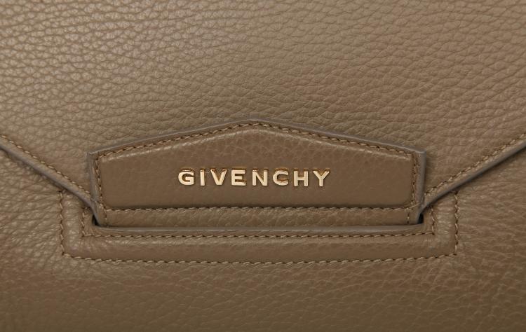 Pre Owned Givenchy Brown Leather Antigona Envelope Clutch