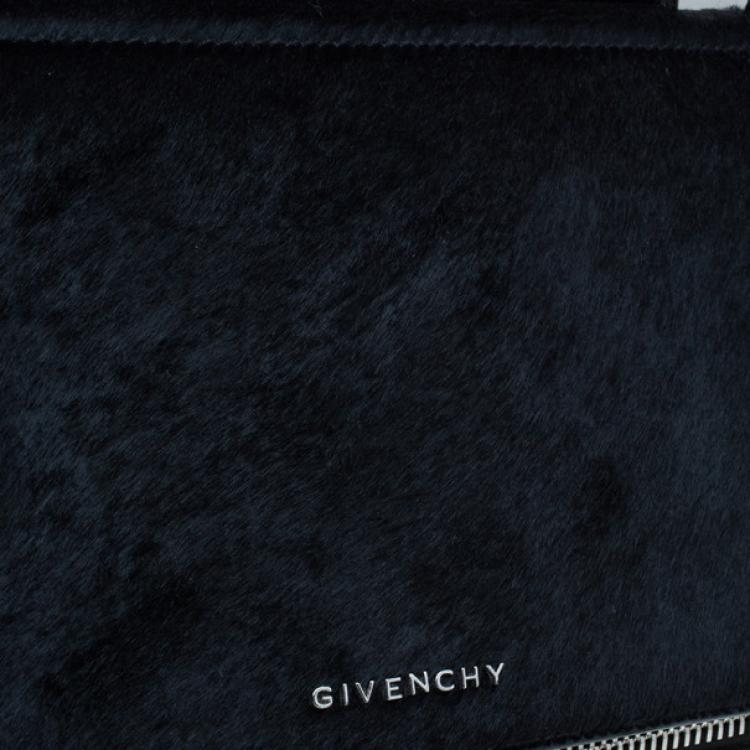 Pre Owned Givenchy Black Leather Medium Pandora Box Bag