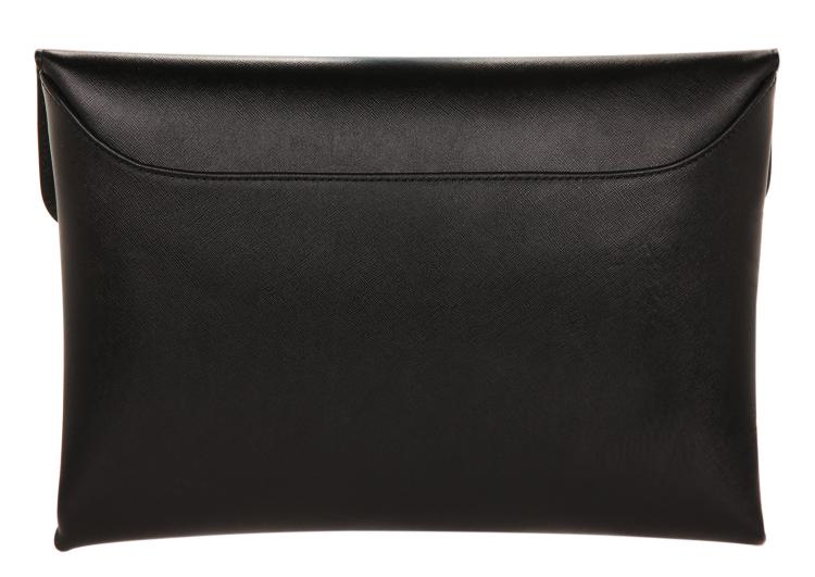 Pre Owned Givenchy Nero Leather Antigona Envelope Clutch