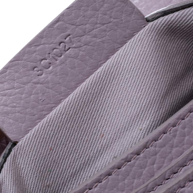 Pre Owned Givenchy Lilac Leather Medium Envelope Antigona Clutch