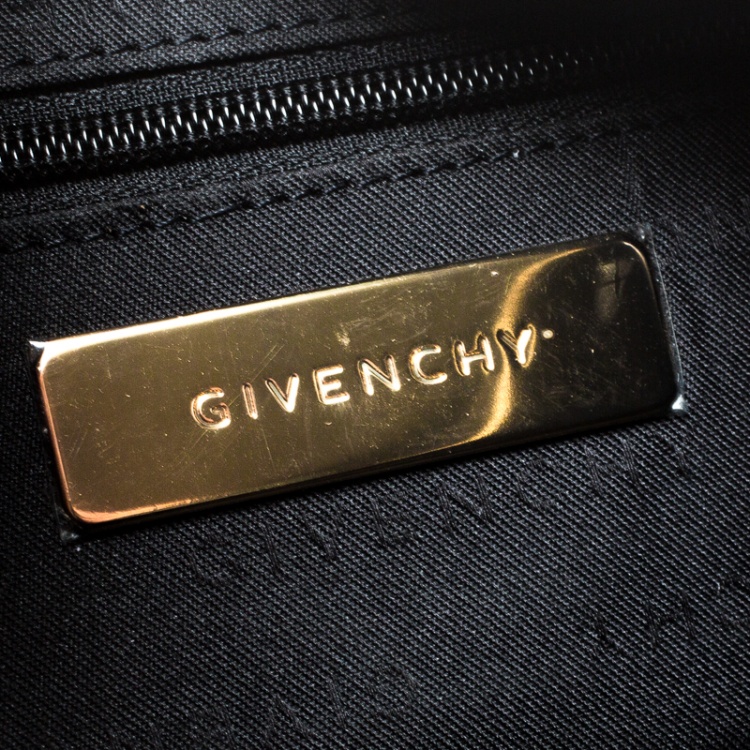 Pre Owned Givenchy Blue Signature Canvas Hobo