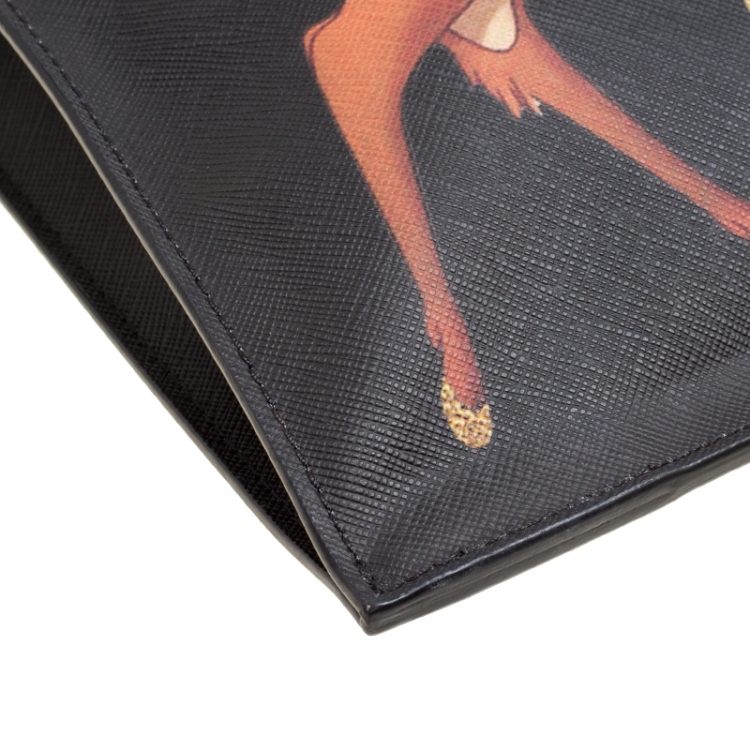 مملوكة مسبقًا Givenchy Black Leather Rave Bambi Crossbody Bag