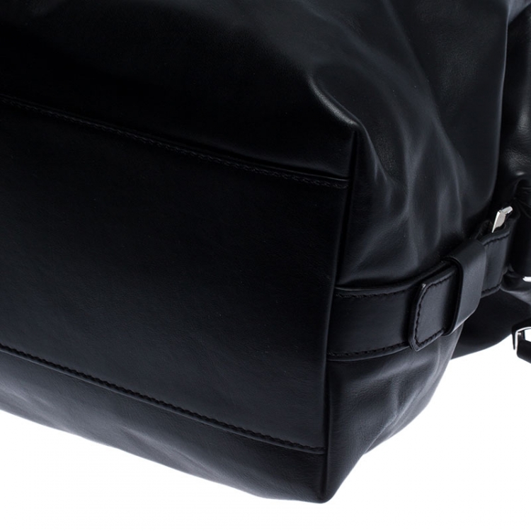 Pre Owned Givenchy Black Calfskin Leather Medium Nightingale Satchel