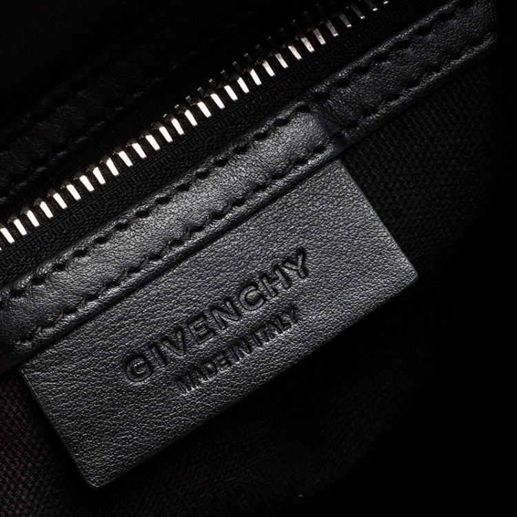 Pre Owned Givenchy Black Calfskin Leather Medium Nightingale Satchel