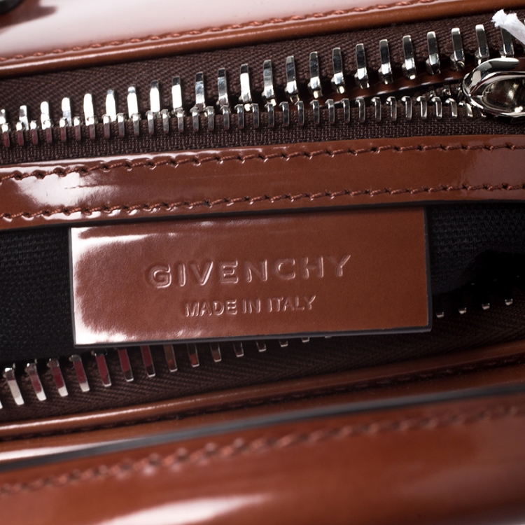 Pre Owned Givenchy Brown Leather Small Antigona Satchel