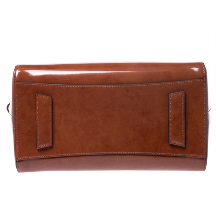 Pre Owned Givenchy Brown Leather Small Antigona Satchel