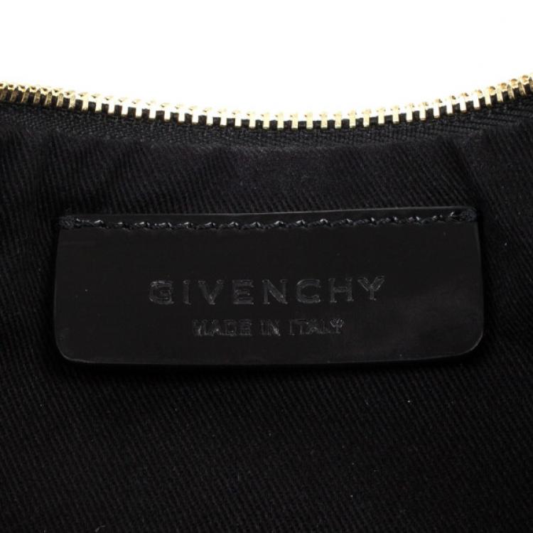 Pre Owned Givenchy Fighter Plane and Stars-Print Canvas Clutch
