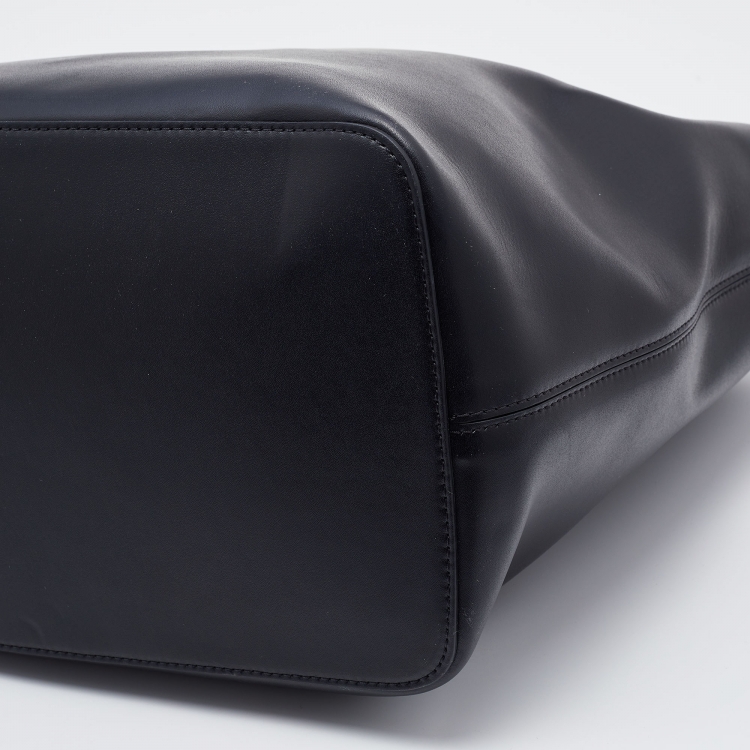 Pre Owned Givenchy Black Leather Antigona Whipstitch Handle Tote 