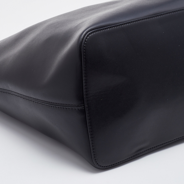 Pre Owned Givenchy Black Leather Antigona Whipstitch Handle Tote 