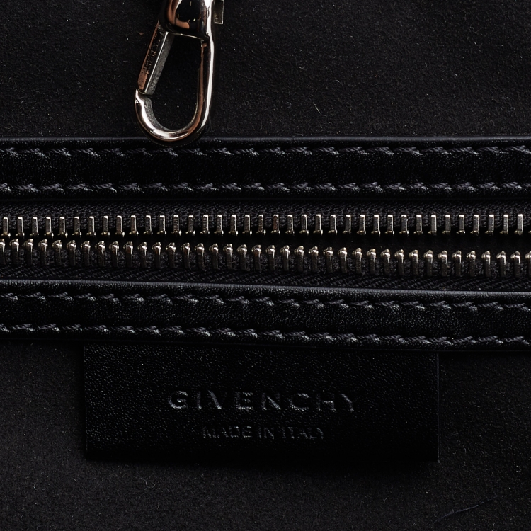 Pre Owned Givenchy Black Leather Antigona Whipstitch Handle Tote 